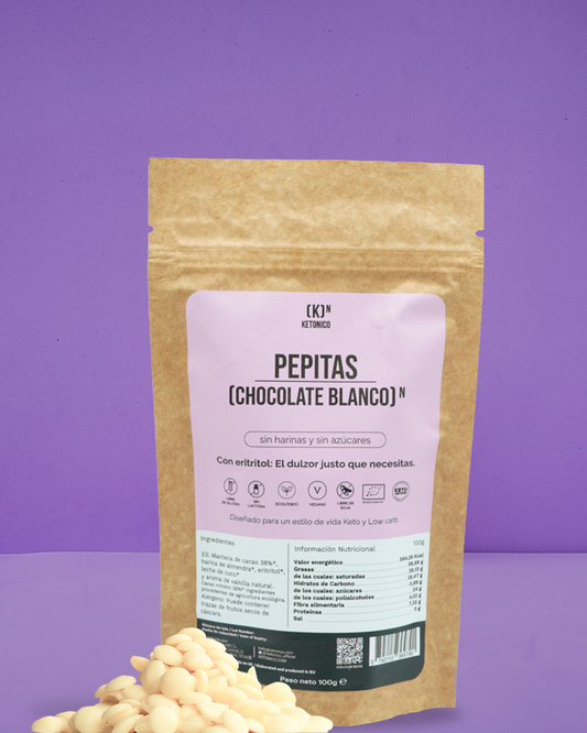 Sugar-Free Keto White Chocolate Keto Chips with MCT