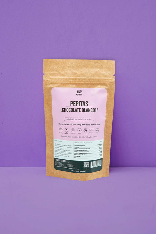 Sugar-Free Keto White Chocolate Keto Chips with MCT