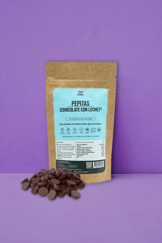 Keto Milk Chocolate Chips Low Carb and Sugar Free