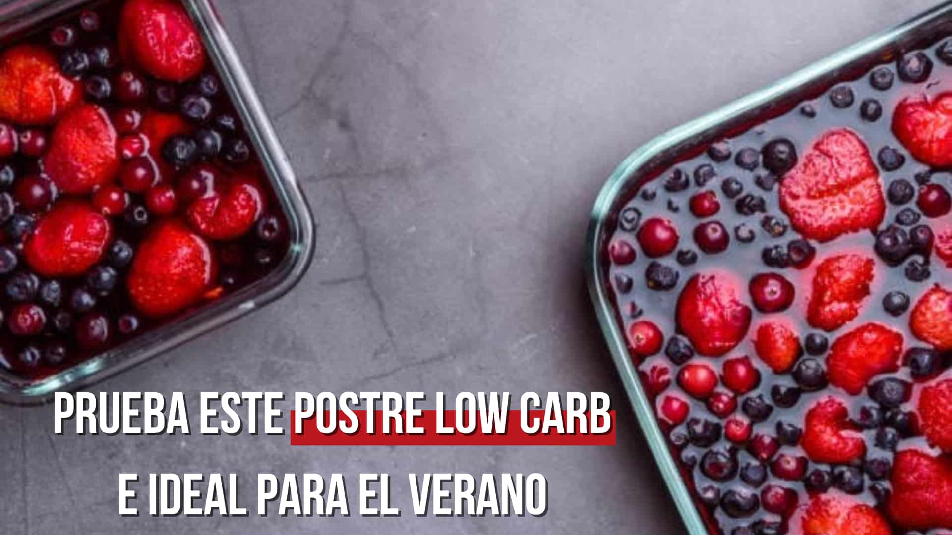 Prueba este postre low carb e ideal para el verano