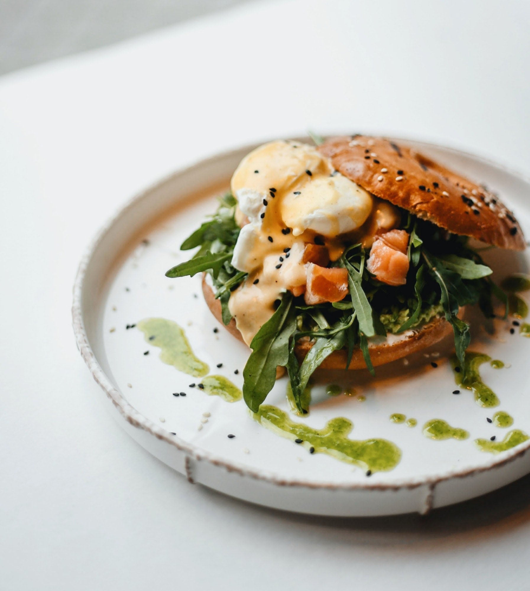 Bagel keto con semillas de sésamo sin gluten