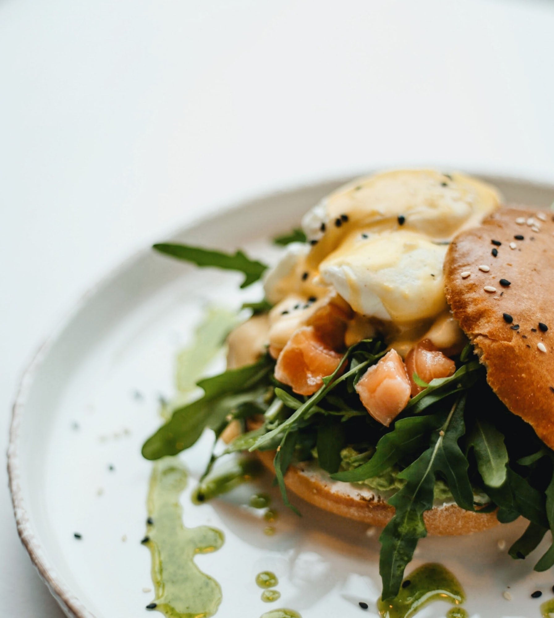 Bagel keto con semillas de sésamo sin gluten