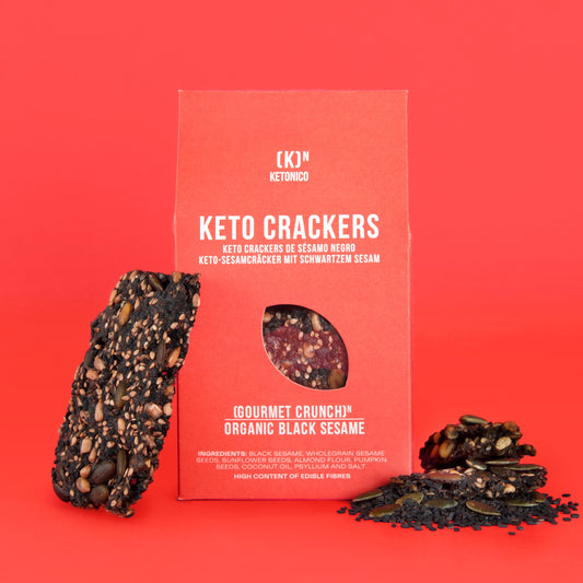 KETO CRACKERS - BLACK SESAME