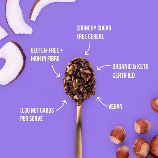 ORGANIC KETO GRANOLA - CACAO & HAZELNUT