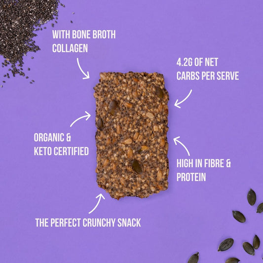 KETO CRACKERS - BONE BROTH CHIA